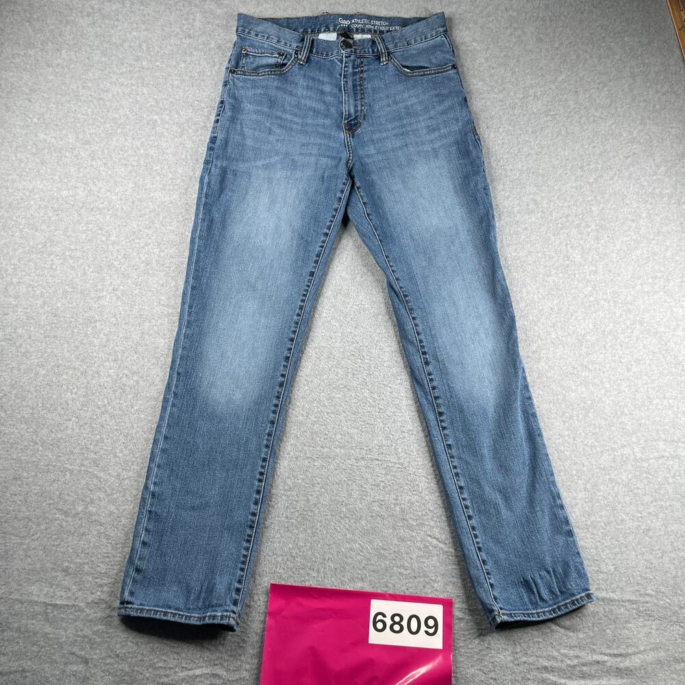 Gap Athletic Stretch Denim Jeans Size Mens 31/32 Casual